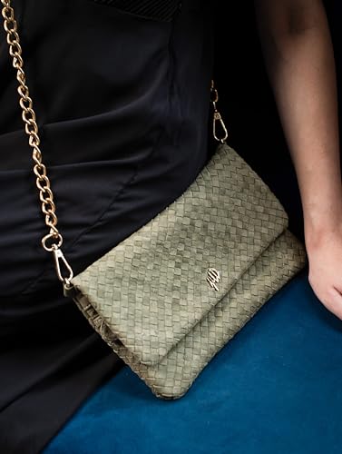 Image of Jild Hobo Style Woven Bag for Women - Soft Handmade Genuine Leather Work Tote Bag - Cross Body Womens Purse
