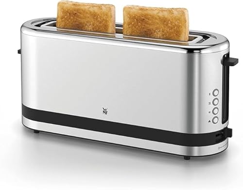 Foto von WMF Küchenminis Toaster Langschlitz mit Brötchenaufsatz, 2 Scheiben, XXL, Bagel-Funktion, Langschlitztoaster mit 7 Bräunungsstufen, 900W, Toaster edelstahl matt