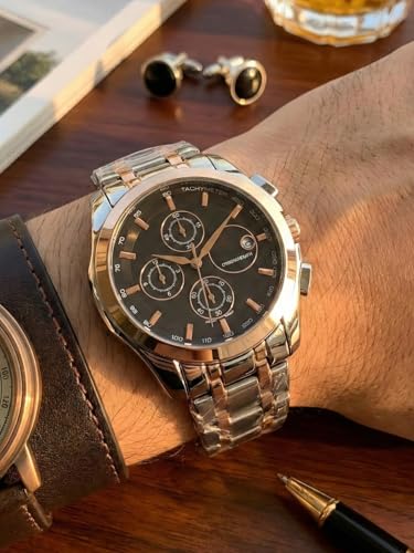 Image of AMERICANVIBER Affordable Men's Wrist Watch Under 499 |Men Watch | Classic Round Dial | Quartz Movement | Stainless Steel Belt | Lightweight & Durable Design | Analog Display | Trendy Party & Office Wear