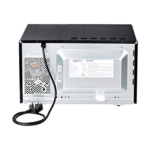 Image of AmazonBasics 23 L Convection Microwave (Black, Defrost, Autocook menu), Free 1 Year Extended warranty