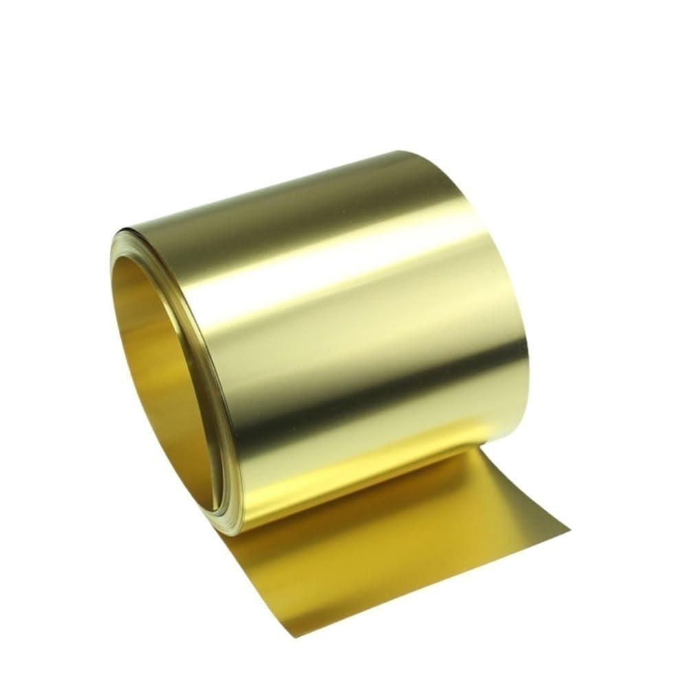 Lamina di ottone - Rotolo di lamina di rame spesso for artigianato, creazione di gioielli e progetti elettrici - 1 pezzo(1x200x200mm)