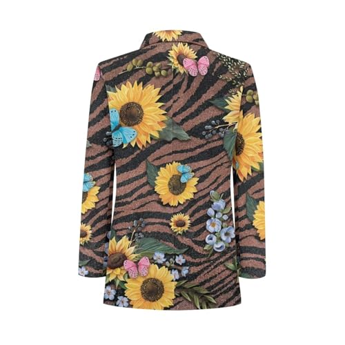 TODIYADDU Blazer Jackets for Men Casual Long Sleeve Lapel Collar Novelty Work Office Jacket Open Front Cardigan Outwear Gifts3