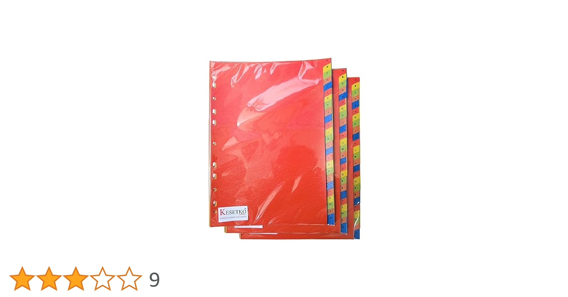 Amazon | KESETKO ファイルセパレーター A4判 A~Z 25枚 3枚