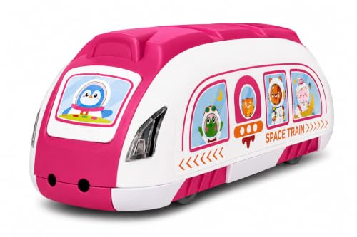 Image of Sensor Bullet Train Toy for Kids | Automatic Forward & Reverse Movement | Musical Train with Lights | Battery Operated Toy Train for Boys & Girls Age 3+ Years (Pink)