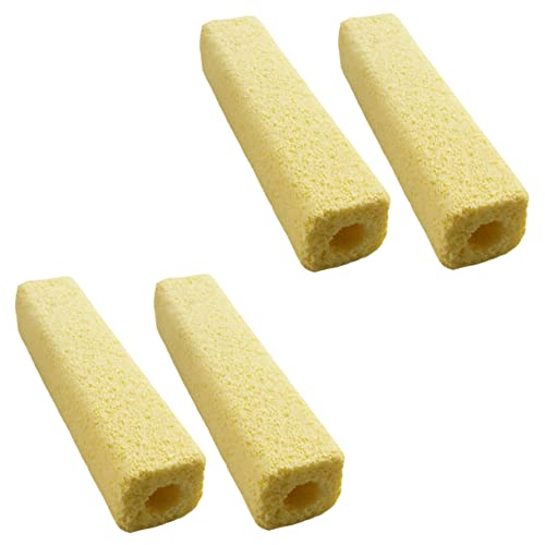 Milisten 4個 水槽フィルターリング Uvポンプ 水族館フィルター多孔質 池の濾材 スケール除去剤 ポーラスブロック水槽 魚 水族館フィルターメディア ペット 噴水 Yellow 石英砂