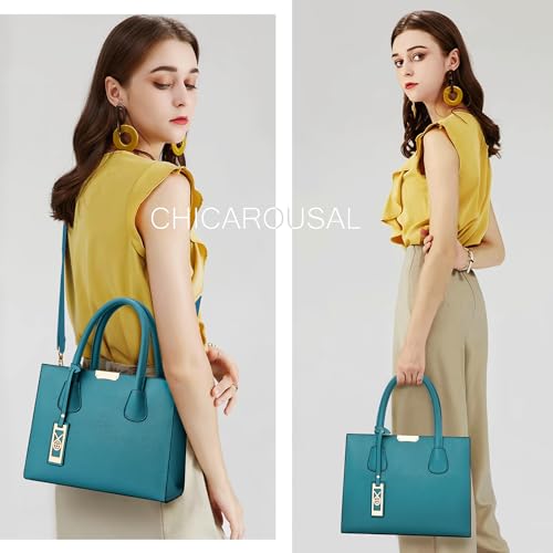Image of CHICAROUSAL Crossbody Purses and Handbags for Women PU Leather Tote Shoulder Bags Top Handle Satchel