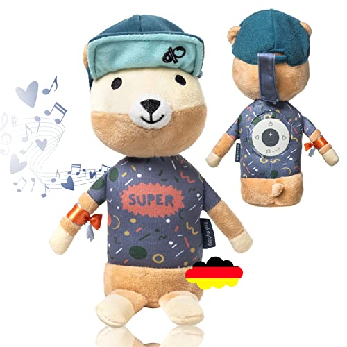 Spieluhr Bär - Frei bespielbares Kuscheltier, Einschlafhilfe baby - Freund vom schlummer otter - furby geschenk ab 3 monate, ab 6 Monate, ab 1 Jahr