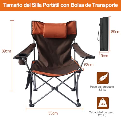 Campismo, Sports sillas acampar Marca LuzCadaVez (2)