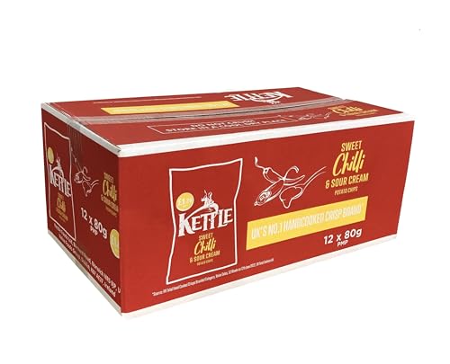 Kettle Sweet Chilli & Sour Cream Potato Chips 12x 80g – importiert von Shestore24 Kettle Sweet Chilli & Sour Cream Potato Chips 12x 80g – importiert von Shestore24