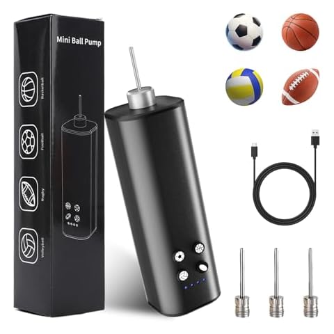 Electric Ball Pump, Smart Air Pump Portable Fast Ball Inflation - 4 Preset Modes, Great for Exercise Ball - Rugby, Basketball Pump, Volleyball Inflator, Football Accessories Cover