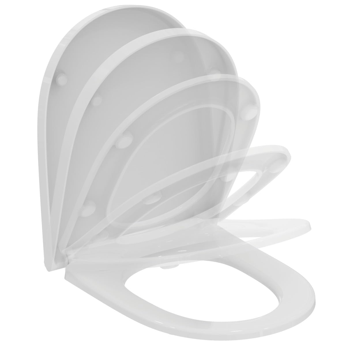Ideal Standard i.life O sedile WC con SoftClose avvolgente – Bianco (Alpin)
