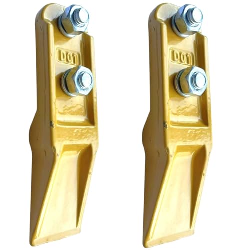 DigSwift Trenching Bucket Teeth Backhoe Bolt on Tooth with Pins Excavator Bucket Teeth Mini Excavator Accessories, Hole Diameter: 0.51