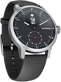 Withings ScanWatch - Hybrid Smartwatch mit EKG, Herzfrequenzsensor & Oximeter, Multisport Hybrid Smartwatch Herren/Damen, 30-Tage Akkuladung, Aktivitäts- & Schlaftracking, Android/iOS kompatibel