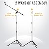 GLEAM Microphone Stand - Tripod Boom Mic Stand with Carrying Bag (Tripod) #4