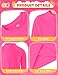 Girls Compression Shirt Long Sleeve Thermal Undershirt Fleece Lined Athletic Top Baseball Football Sports Base Layer Neon Pink Size 16-18