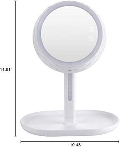 Table Lamp Portable Led Makeup Mirror Desktop Storage Charging USB Contact Desktop Smart Light Dressing Table Lamp Smart Multi-Function Makeup Mirror