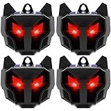 4 Pack Solar Nocturnal Animal Repeller Coyote Deterrent Predator Control Lights for Coyote Raccoon Deer Fox Skunk Predator Eyes Animal Deterrent for Chicken Coop Farm Yard