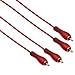 Produktbild Hama Cinch-Kabel 2 Cinch-Stecker - 2 Cinch-Stecker, 5 m, Rot-Transparent