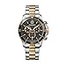 Wenger Herren Armbanduhr Seaforce Chronograph Ø 43mm, Swiss Made, Analog Quarz, Wasserdicht bis 200m, Edelstahl Armband, Schwarz/Gold/Silber, 01.0643.113