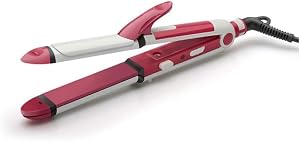 NANZU 3 in 1 Electric Hair Curler and Straightener Personal Hair Styling Tools Tourmaline Ceramic Styler Curling Iron