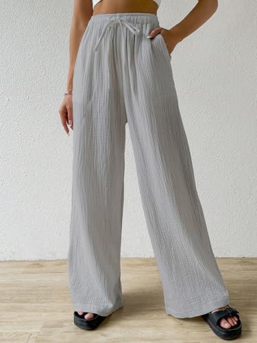 Image of Shasmi Women High Rise Loose Fit Trousers Pants
