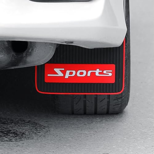 Image of JSCARLIFE 2Pcs Car Mud Flaps Fender Splash Guards, PVC Mudguard Fender Flares with Hardware Front and Rear, Universal Sports Mud Flaps Guards Splash, Exterior Accessories for Car Sedan SUV Trucks