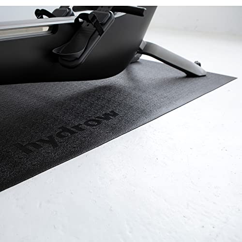 Image of Hydrow Under Machine Mat for Exercise Equipment, Non-Slip Exercise Mat for Stability and Floor Protection, Suitable for Rowing Machine, Treadmill, Bike and Home Workout (3'L x 7.5'W X 0.125' Thick)