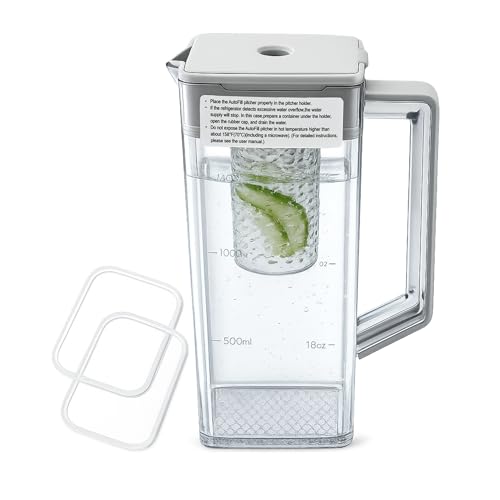 DA97-21261H Water Pitcher Compatible with samsung Refrigerators RF29BB8600QL RF30BB6600QL RF30BB660012 etc Refrigerator Water Pitcher Includes 2 Spare Sealing Rings Leak-Proof 1-Year Warranty