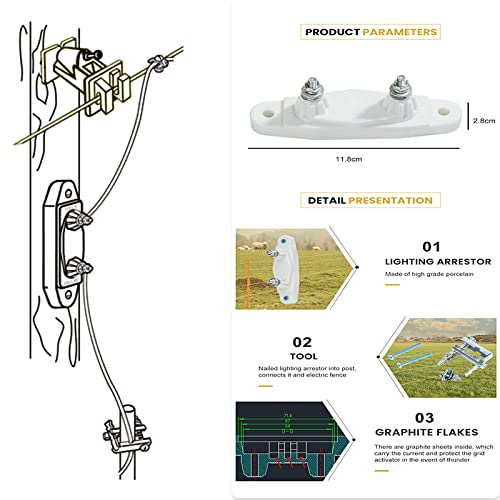Lightning Arrestor KitElectric Fence Lightning Arrester Farm Lightning
