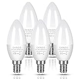 💡[Calidad confiable] - Aprobado por CE y RoHS. Vida útil media de 25.000 horas. La vida extremadamente larga reduce la frecuencia de cambio de las bombillas. Las bombillas de vela LED E14 son ecológicas, sin plomo ni mercurio, sin radiación UV o IR.