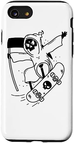 iPhone SE (2020) / 7 / 8 Funny Grim Reaper Skateboarding Gifts Men Women Kids Case