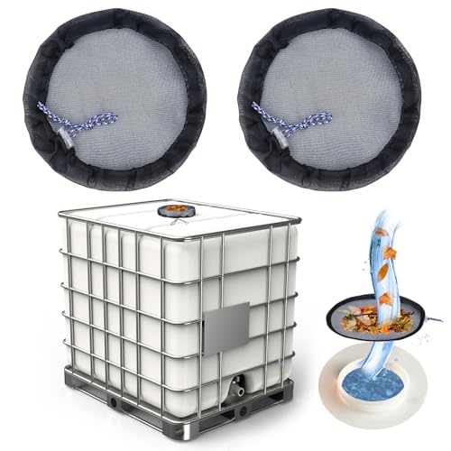 TIONLCLC IBC Mesh Cover For 275 Gallon IBC Tote Cover 9.8 Inch 2 Pcs