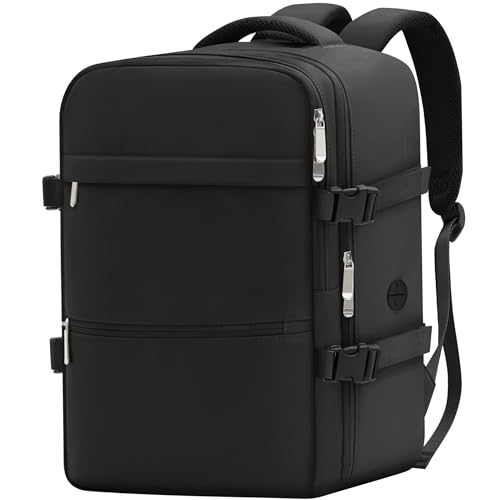 WOUIYO Mochila Viaje Cabina Avion 40x20x25 40x30x20 Mochila Viaje para Ryanair Maleta Bolsas de Cabina, Equipaje de Mano, Mochila Cabina 40x30x20 Vueling Wizzair Cabin Bag con Orificio de Carga USB