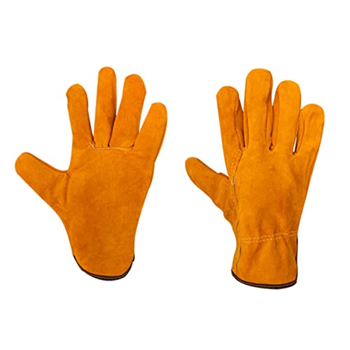 ARTIBETTER Welding Gloves Heat Insulation Cowhide Leather Multi-purpose Gloves for Welding Grill Barbecue Stove Oven Comfortable Breathable