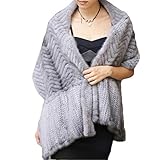 Photo Gallery kaishin pashmina in vera pelliccia di visone elegante per sciarpe grandi in pelliccia a righe da donna (grigio chiaro) Photo Gallery kaishin pashmina in vera pelliccia di visone elegante per sciarpe grandi in pelliccia a righe da donna (grigio chiaro)