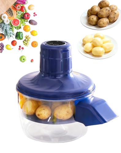 Electric Potato Peeler - 2026 Rechargeable Vegetable & Fruit Peeling Machine, One-Button Automatic Peeler With Stainless Steel Blade For Potatoes, Carrots, Garlic & More