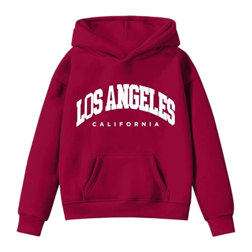 New York Hoodies for Teen Girls Trendy Y2K Cute Long Sleeve Letter Print Sweatshirts Comfy Pullover Tops with Pockets3