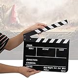 【Qualité premium】 - Notre accessoire de directeur de clapboard Clapboard est fabriqué à partir d'acrylique de haute qualité 3 mm d'épaisseur, garantissant un produit léger mais qui peut résister à une utilisation rigoureuse dans tout tournage. La fonctionnalité garantit que la planche reste immaculée dans diverses conditions, ce qui en fait un choix pour les cinéastes et les photographes. ClapboardCapperboardDirector ProScene Clap BoardFilm Prop. 3 mm et acrylique sur IS Board qui