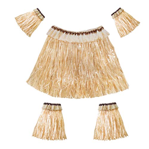Sharplace Unisex Adultos Hawaiana Hula Mujeres Hombres Hierba Luau Accesorio De Disfraces...