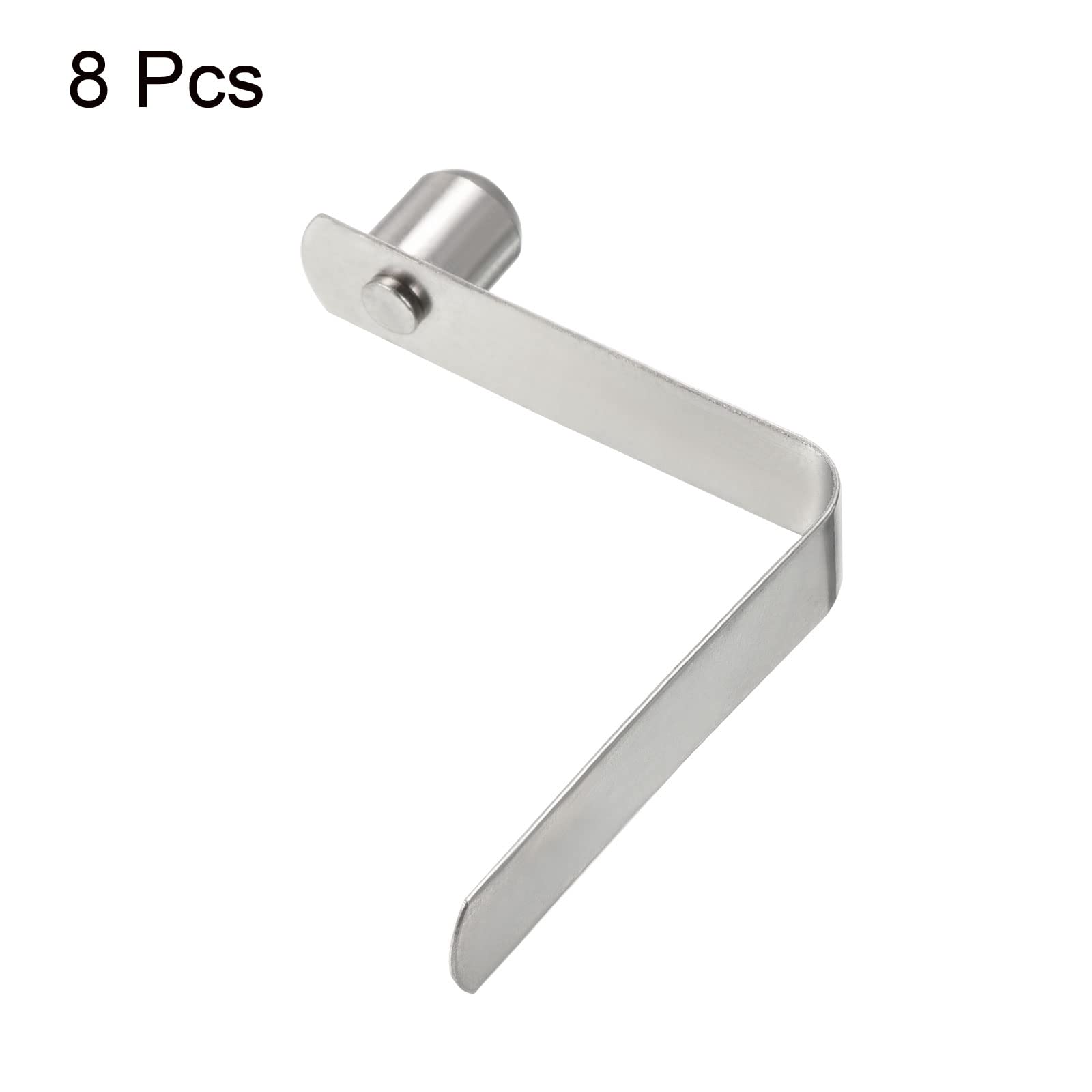 Clips De Resorte Para Kayak O Carpa - 8 Unidades De Acero, Tamaño 8x8 Mm, Para Bloquear Tubos