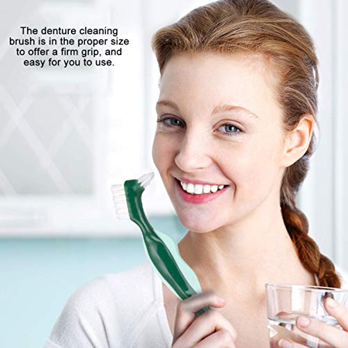 MILISTEN 3 Stks Harde Prothese Borstel Prothese Reinigingsborstel Kunstgebit Tandenborstel Dubbelzijdige Hygiëne Prothese Reiniger Voor Prothese Zorg - Image 3