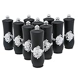 JETEHO 10Pcs Empty Lipstick Tube, Plastic Empty DIY Lip Balm Tube Lipstick Chapstick Container Cosmetic Holder Home DIY Cosmetic Tube Tools - Black