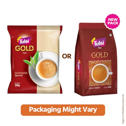 Image of Tulsi Gold Tea Special Fannings 250G | Premium Chai | Assam Tea Leaves | Kadak & Aromatic Blend for Quality Chai Lovers