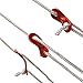 Bluecell Red Color 10Pcs Aluminum Guyline Cord Adjuster for Tent Camping Hiking Backpacking Picnic Shelter Shade Canopy Outdoor Activity
