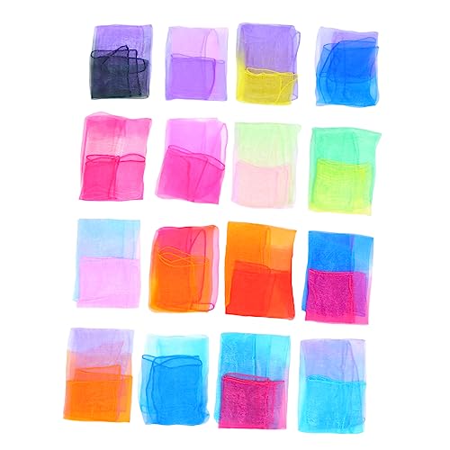 30Pcs Gradient Scarf Mixed Color Performance Props for Kindergarten for Dress Up Parties and Creative Play Soft Lightweight and Versatile