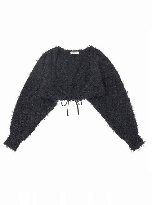 COCO DEAL COCODEAL ココディール ファンシーヤーンニットカーディガン 74633217 カーディガン ブラック Fサイズ トップス 羽織