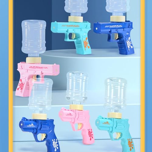 Image of High Pressure Holi Pichkari Electric Water Blaster Gun, Automatic Squirt Gun with 300Cc Excellent Range 25-32 Feet - (Magzine) for Kids and Adults Pool Party (Pistol Triple Action)