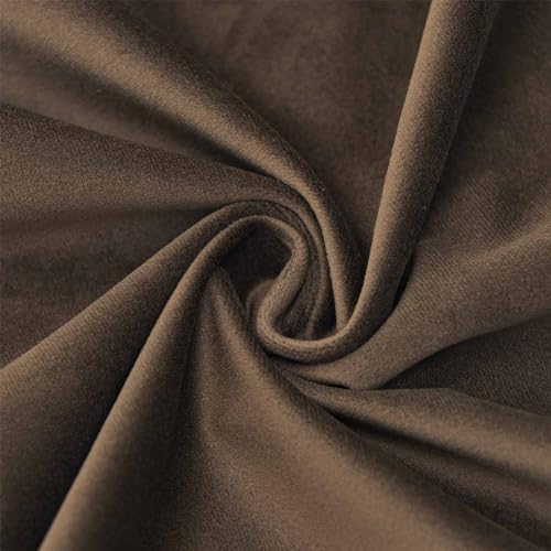 Image of JUSPURBET 28x28 Decorative Velvet Throw Pillow Covers Cases Set of 2,Brown | Cozy Soft Euro Cushion Covers with Hidden Zipper for Couch Sofa Bed Living Room Bedroom Home Decor