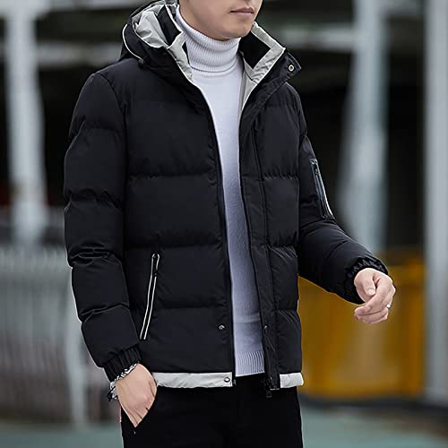 Ymosrh Winter Coats for Men Casual Zipper Pocket Down Jacket Plus Thickened Coat Jacket Tops Mens Fashion Jackets3