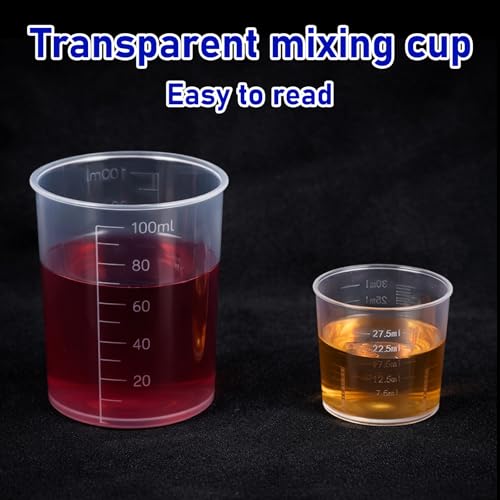 Set 6 Vasos Medidores Plástico Transparente 30 ml miniatura 5